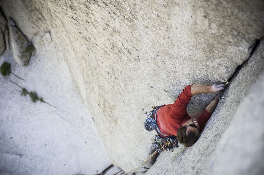 Man Climbing Little Cottonwood