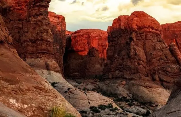 Rock Climbing in Arches National Park, Utah