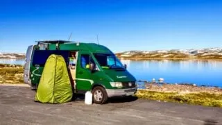 how do you shower when you live in a van