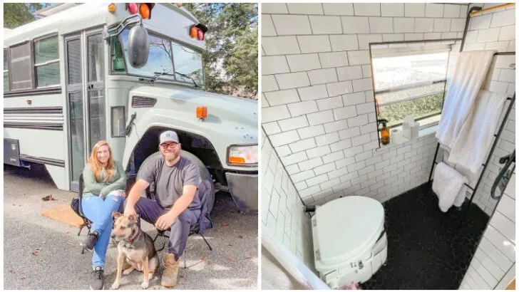 How Big Are Skoolie Bathrooms? (7 Buslifers Share Specs)